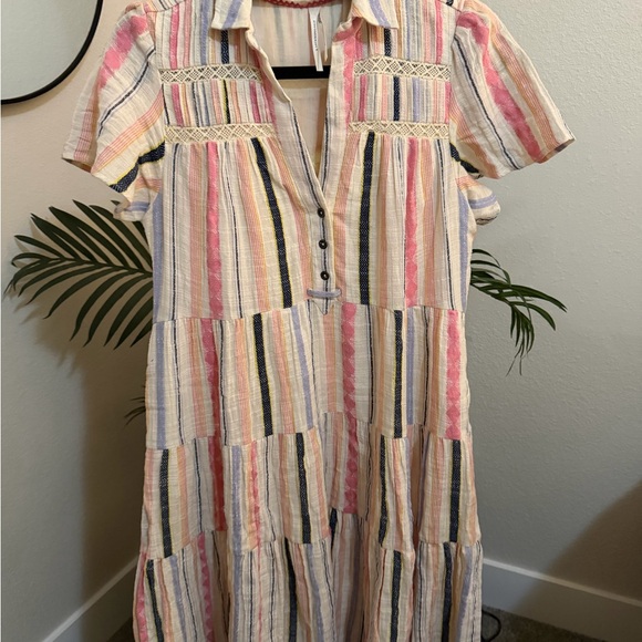 Anthropologie Dresses & Skirts - Striped Tiered dress by Anthropologie